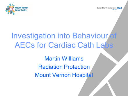 FLUG 2017 – Skin doses in cardiology – a phantom study; Martin Williams